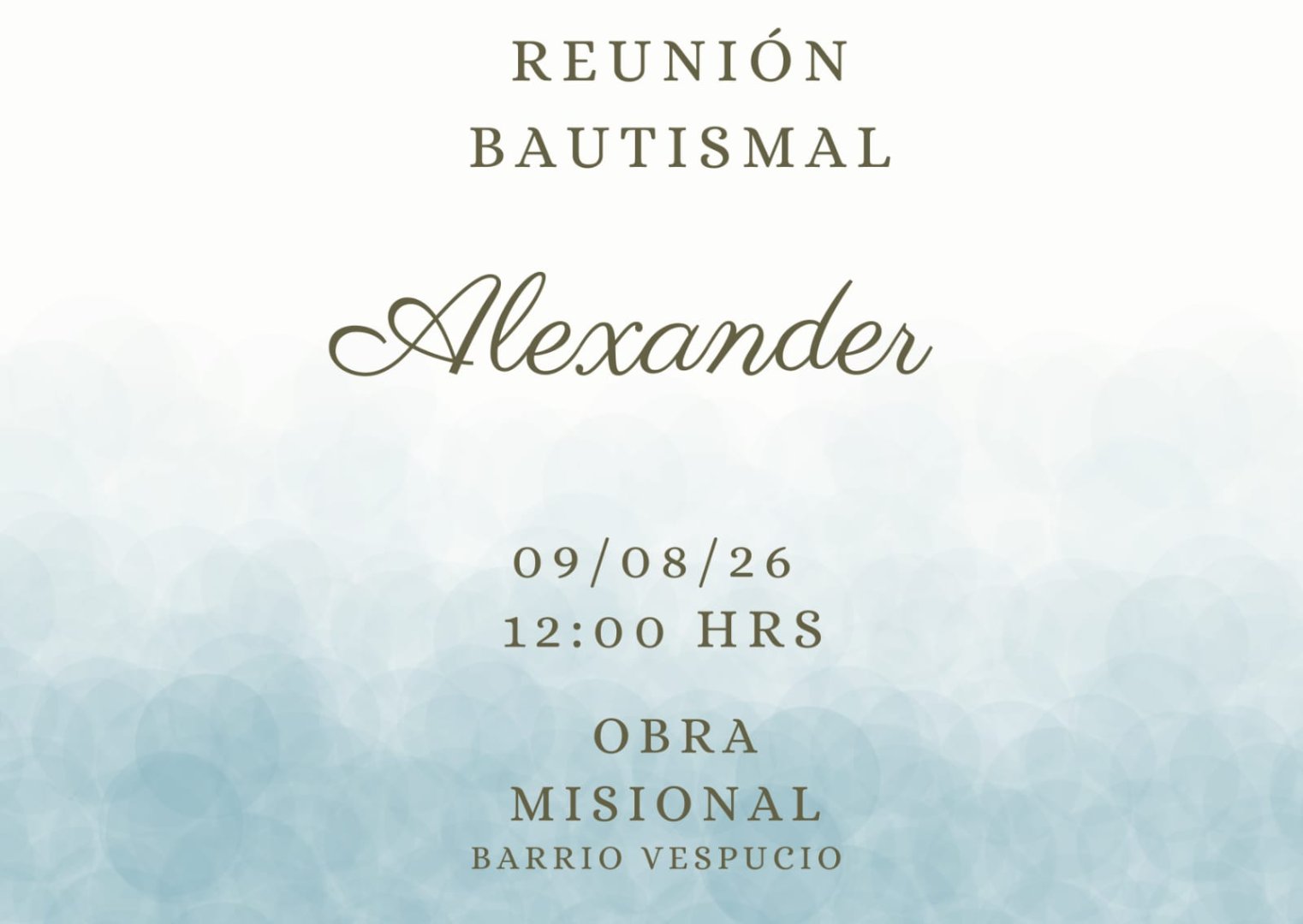 Bautismo de Alexander